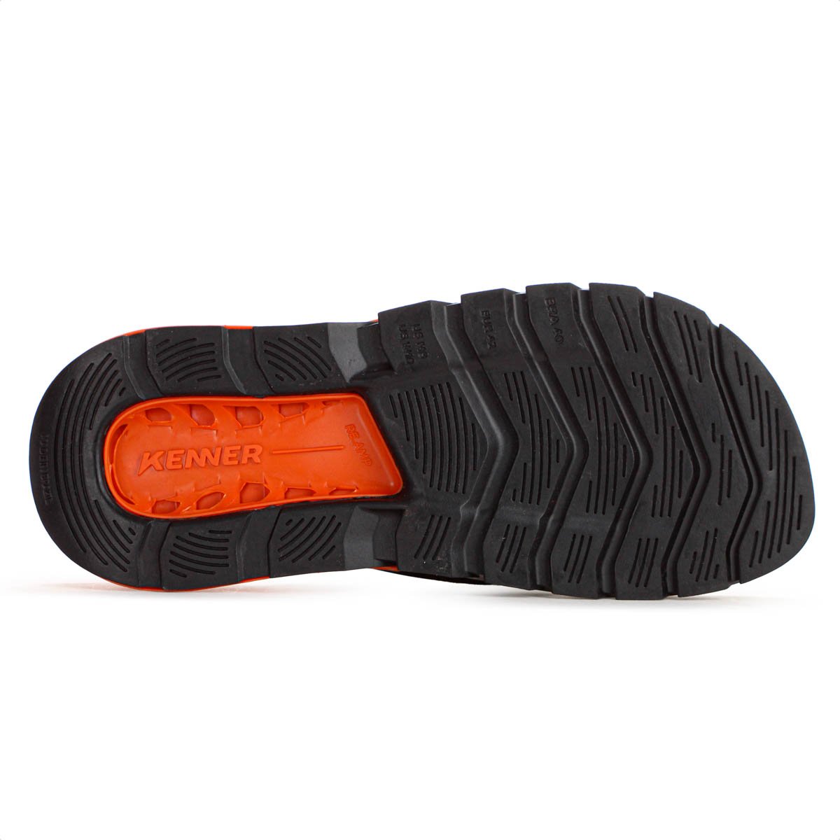 Chinelo Kenner Rakka Preto e Laranja - Masculino Preto 7