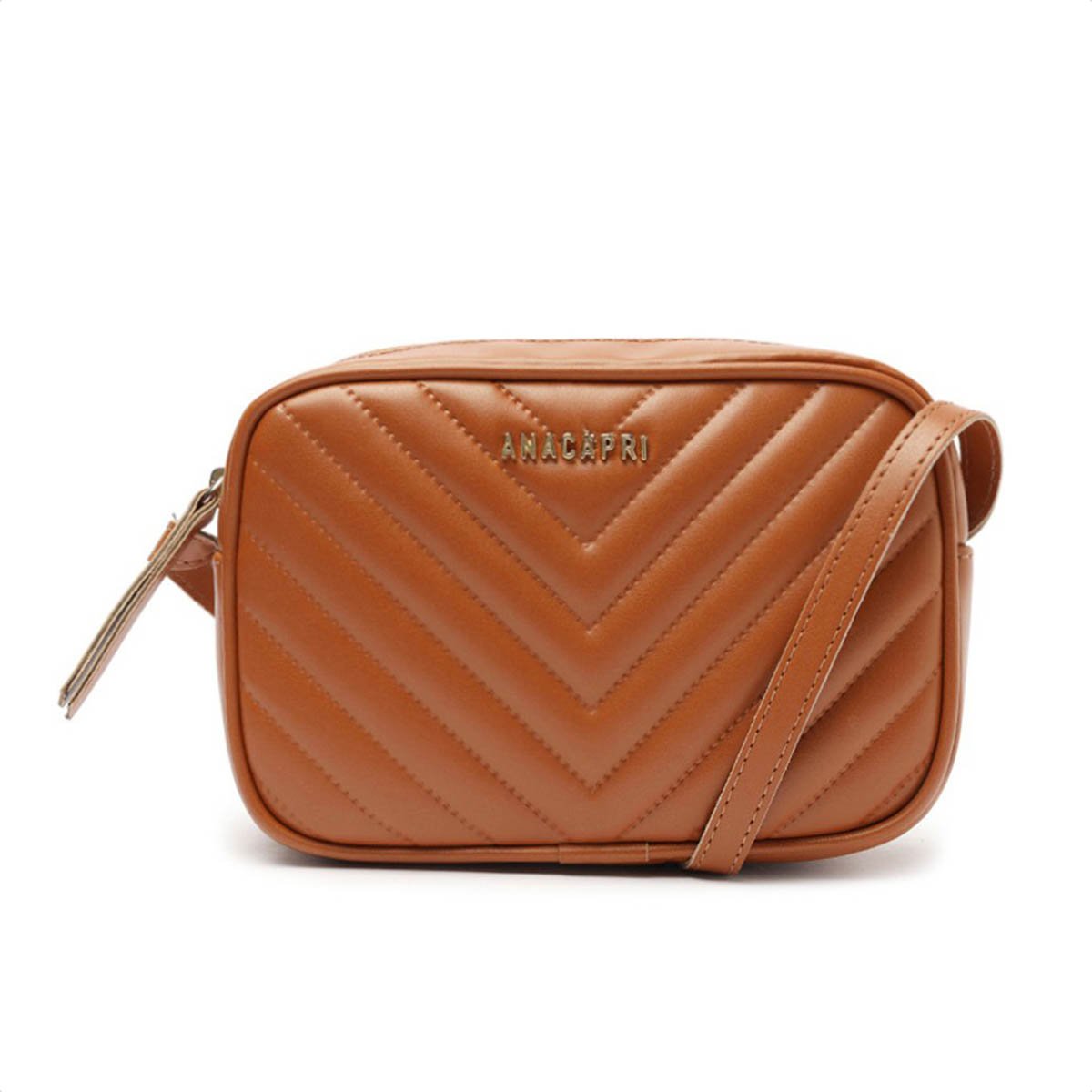 Bolsa Pequena Tiracolo Anacapri Matelasse Cairo Marrom - Feminino Marrom 2