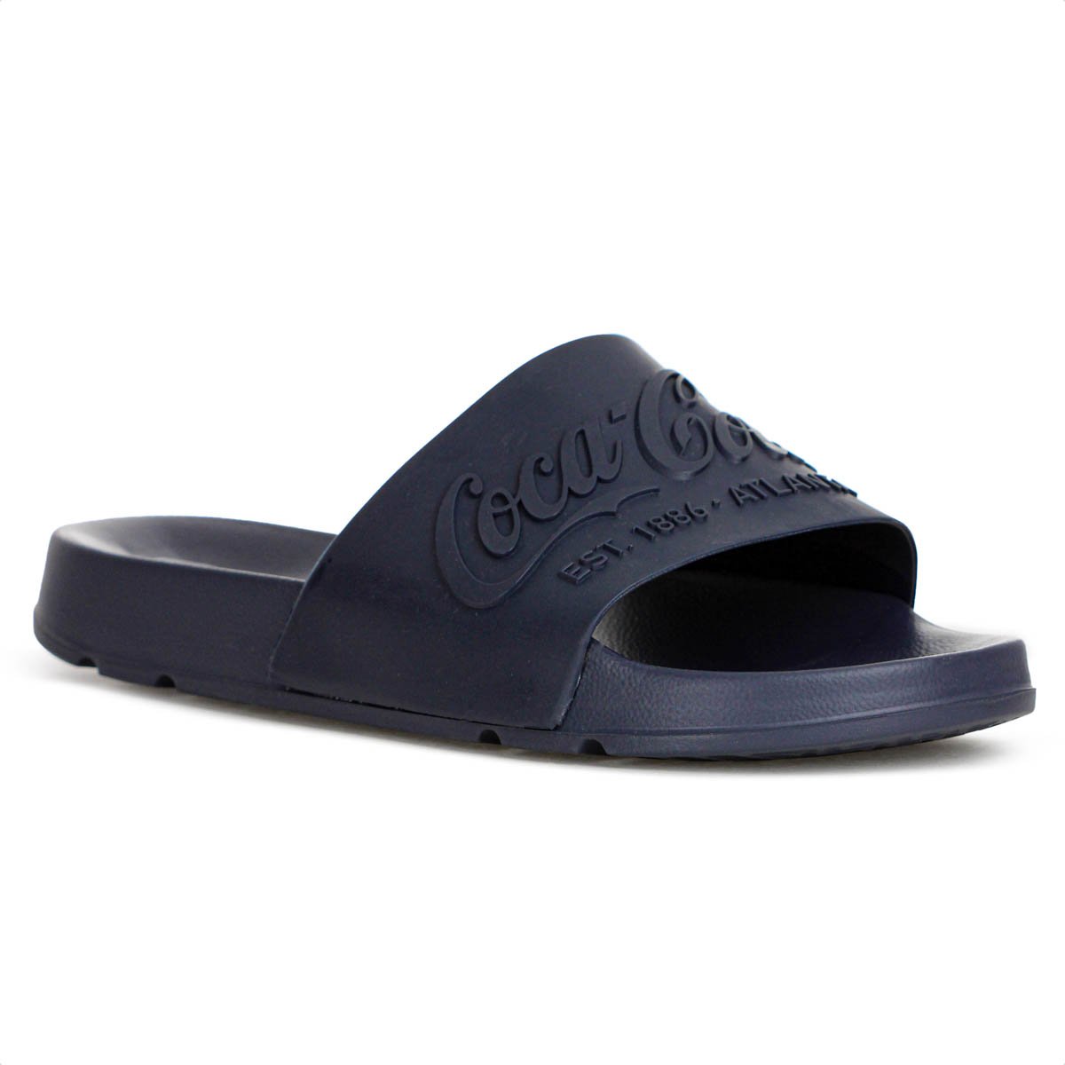 Chinelo Coca Cola Slide Injetado Coke Azul Marinho -  Masculino