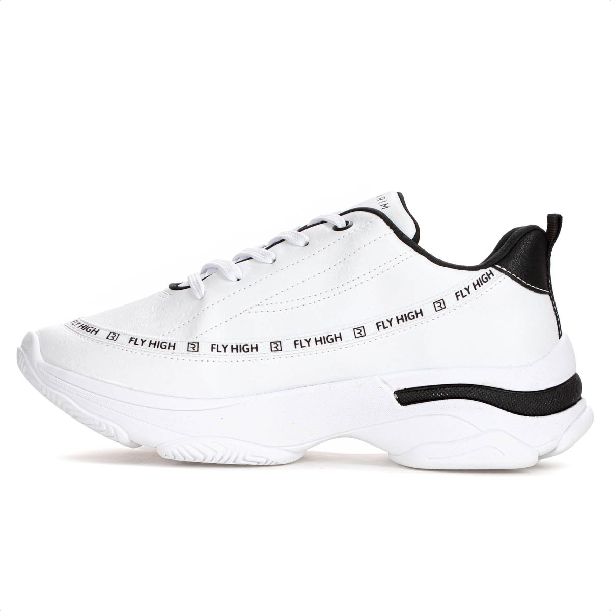 Tenis Ramarim New Fly High Branco e Preto - Feminino Branco 2