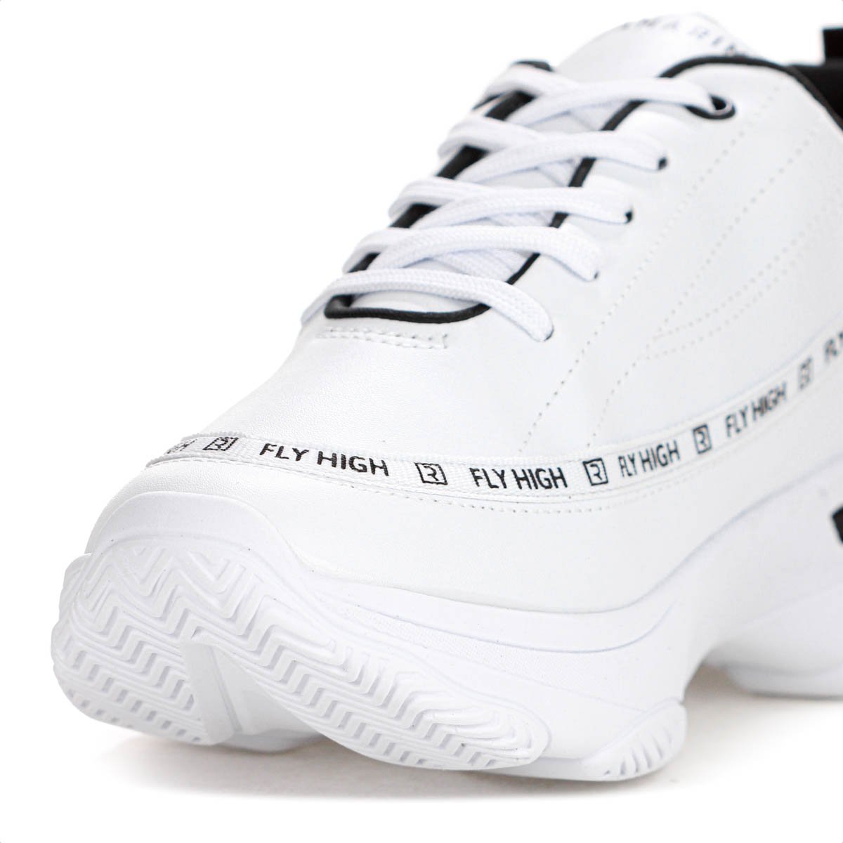 Tenis Ramarim New Fly High Branco e Preto - Feminino Branco 6