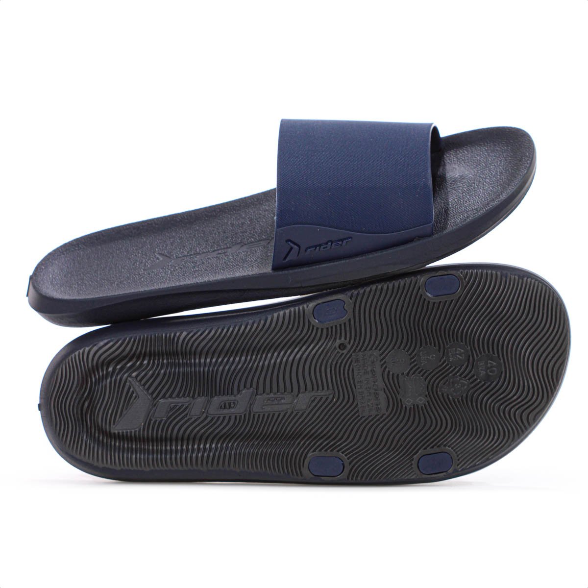 Chinelo Rider Feel Slide Azul Escuro - Masculino Azul 10