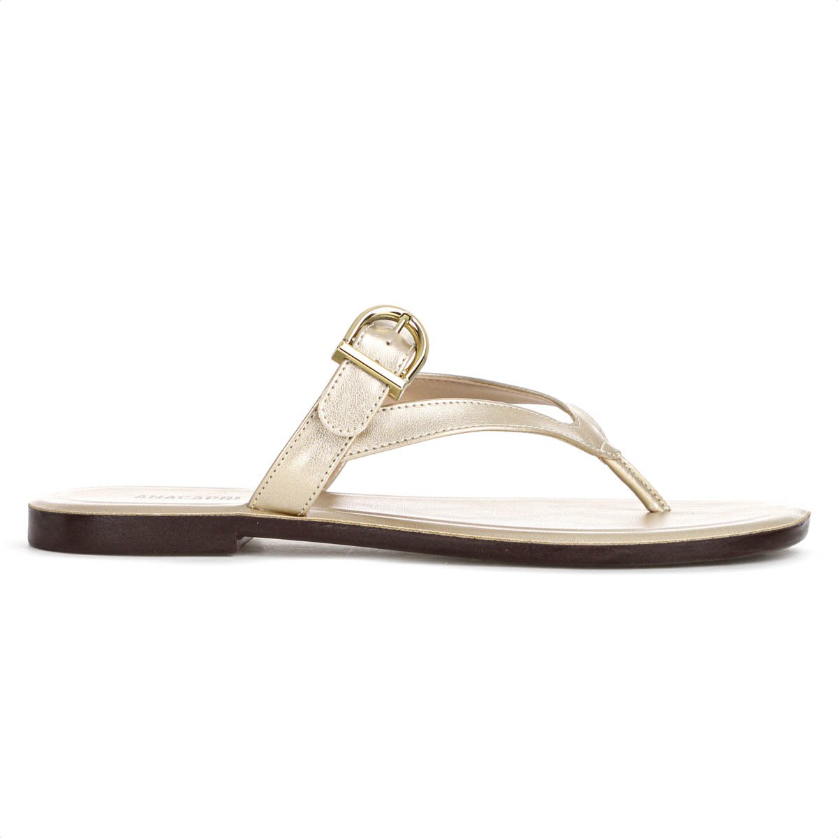 Rasteira Anacapri Fivela Dourado - Feminino Dourado 2