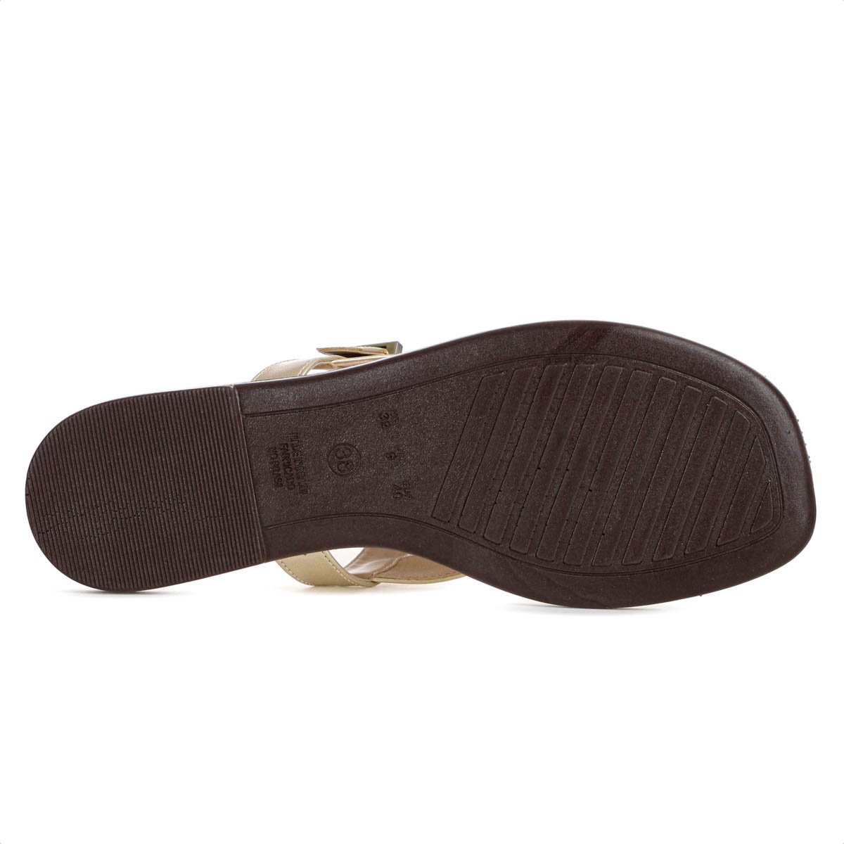 Rasteira Anacapri Fivela Dourado - Feminino Dourado 6