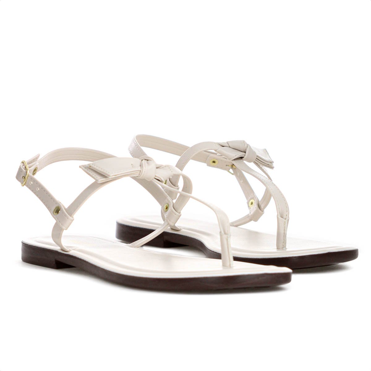 Sandalia Rasteira Anacapri Slim Off White - Feminino Off White 4