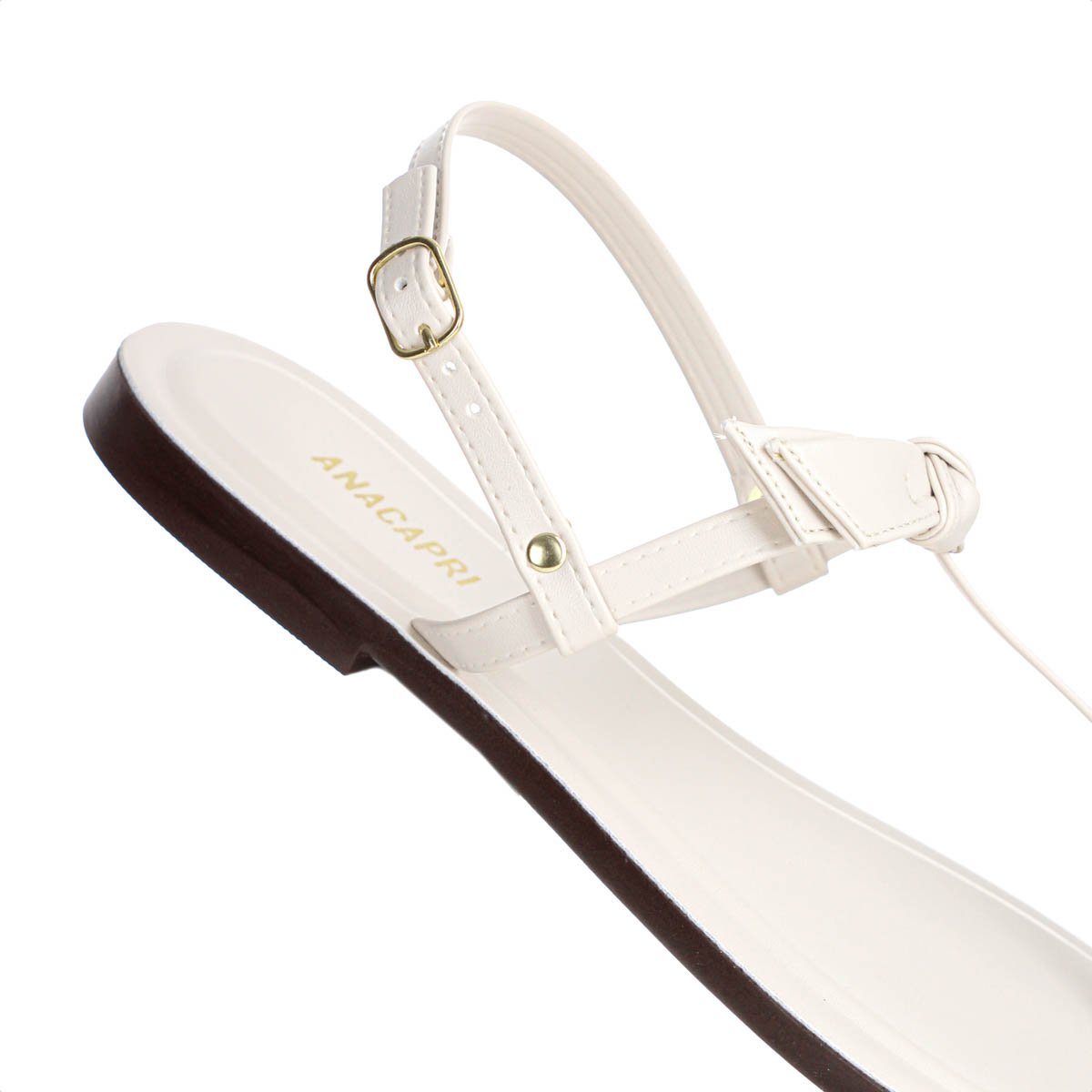 Sandalia Rasteira Anacapri Slim Off White - Feminino Off White 9