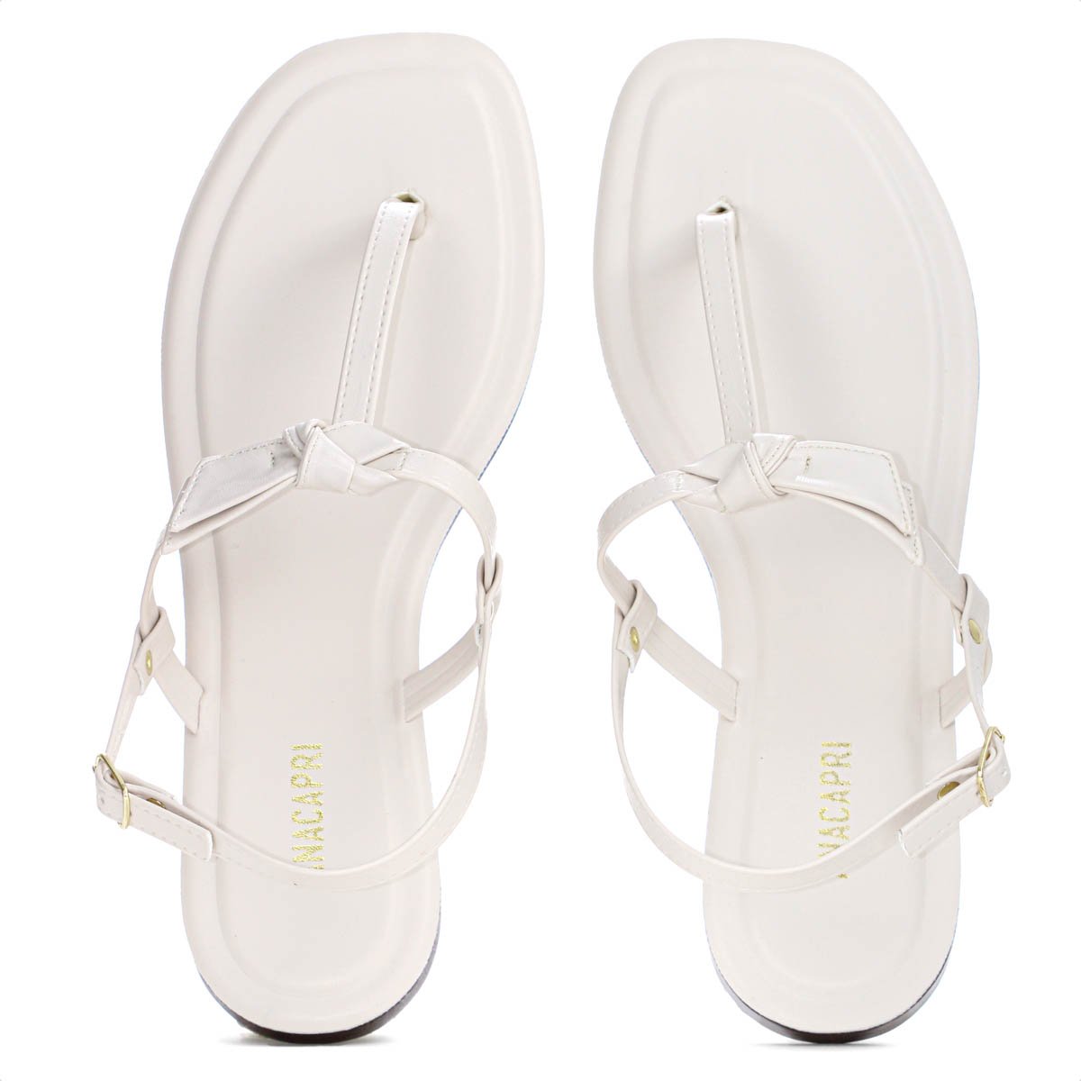 Sandalia Rasteira Anacapri Slim Off White - Feminino Off White 5
