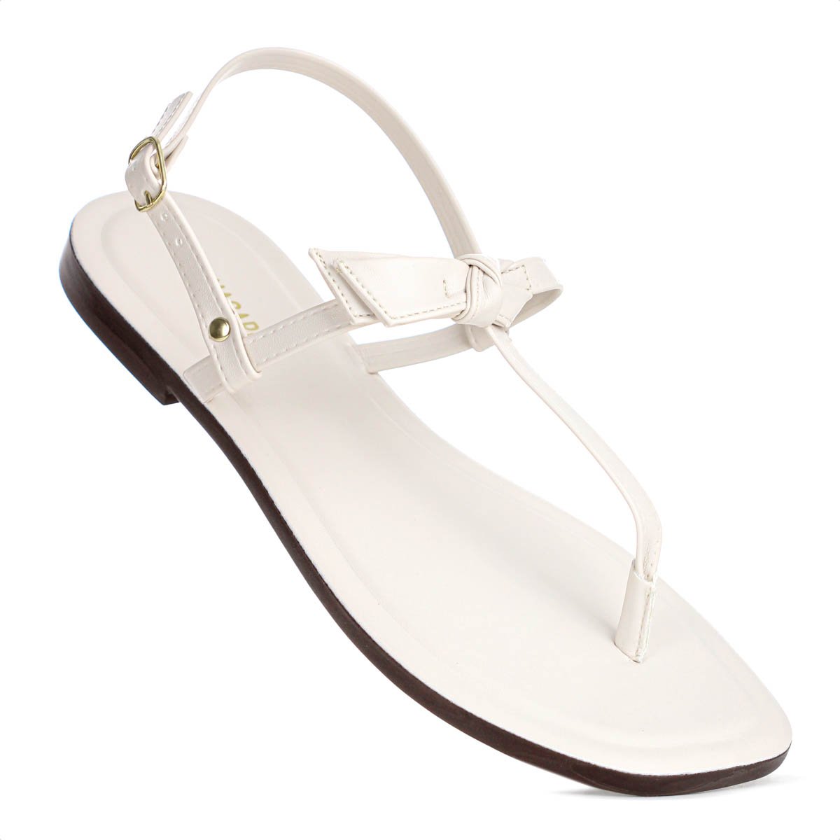 Sandalia Rasteira Anacapri Slim Off White - Feminino Off White 7