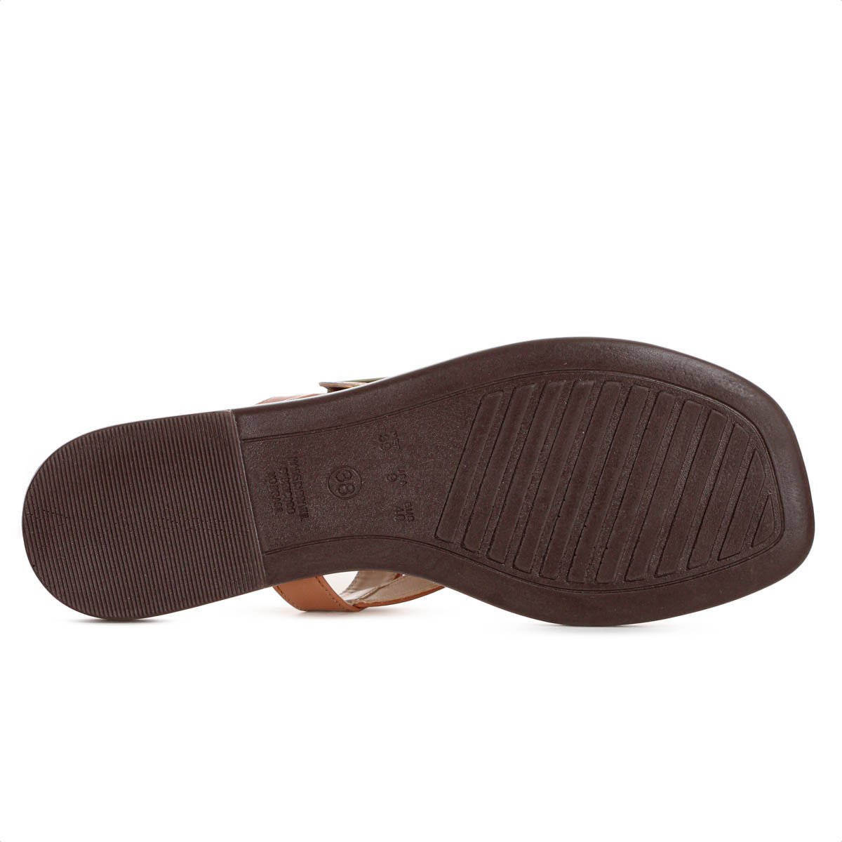 Rasteira Anacapri Fivela Marrom Caramelo - Feminino Marrom 6