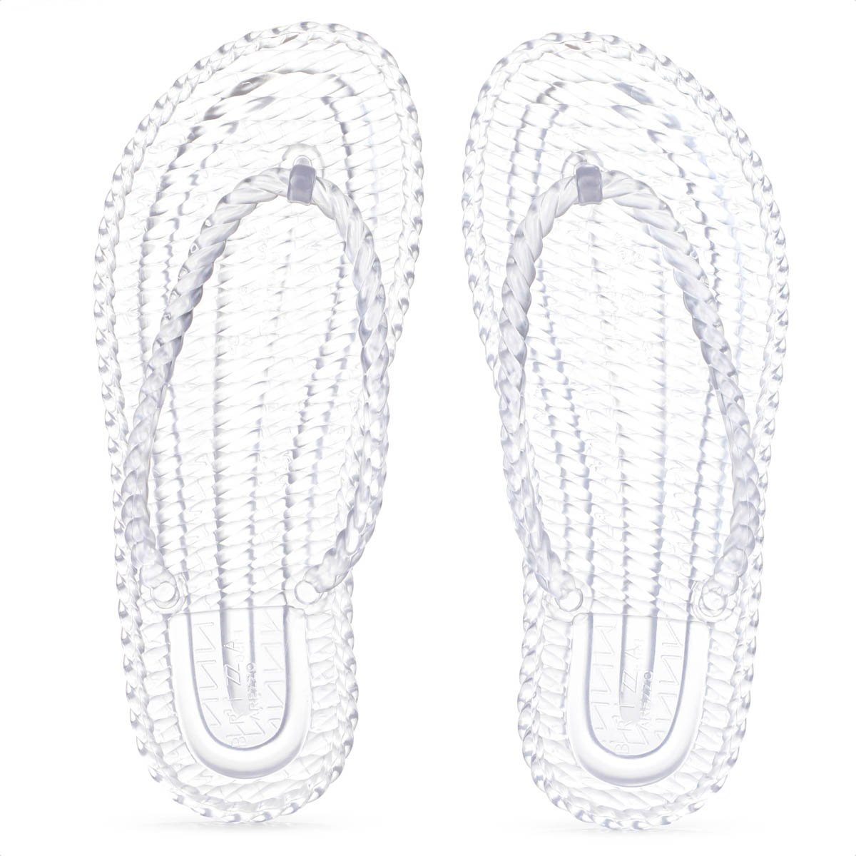 Chinelo Brizza Arezzo Tira Marrocos Translucido - Feminino