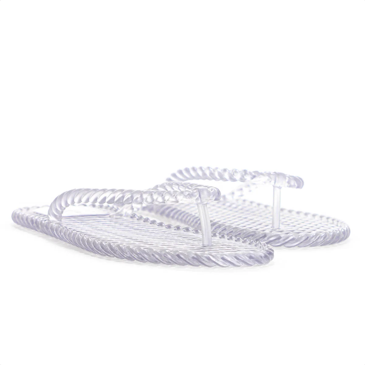 Chinelo Brizza Arezzo Tira Marrocos Translucido - Feminino Branco 2