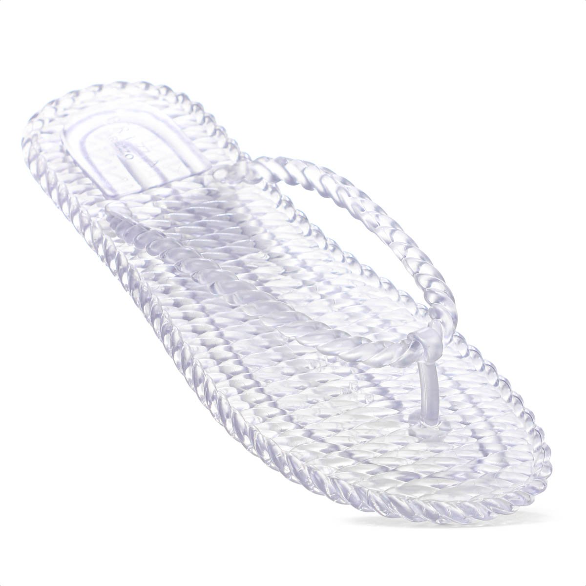 Chinelo Brizza Arezzo Tira Marrocos Translucido - Feminino Branco 7