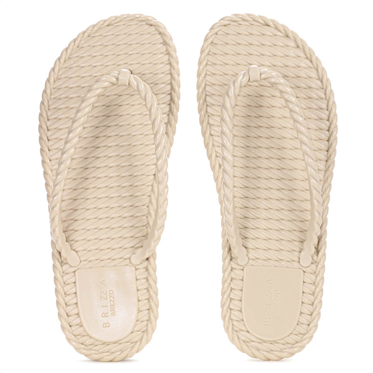 Chinelo Brizza Arezzo Tira Marrocos Off White - Feminino 