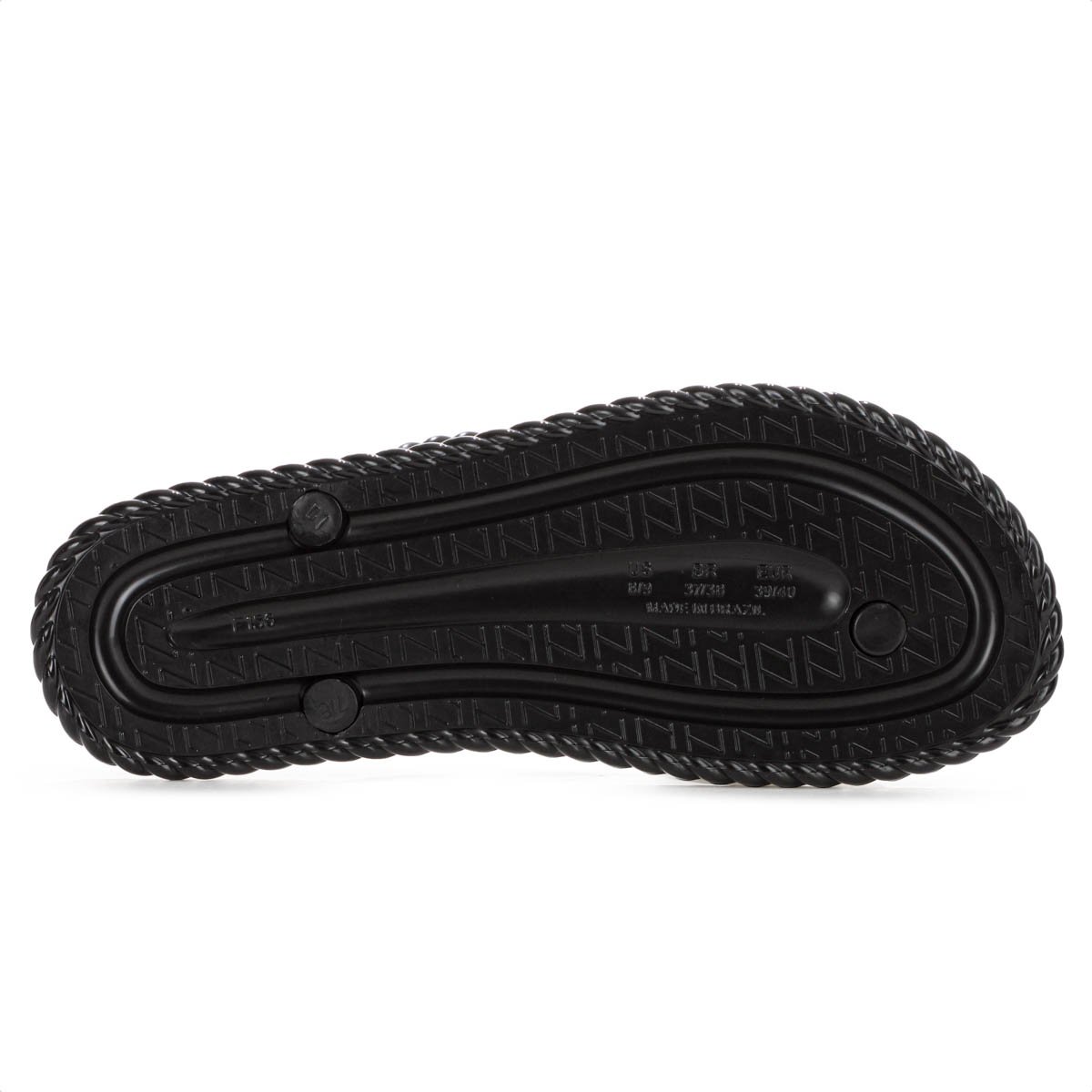 Chinelo Brizza Arezzo Tira Marrocos Preto - Feminino Preto 6