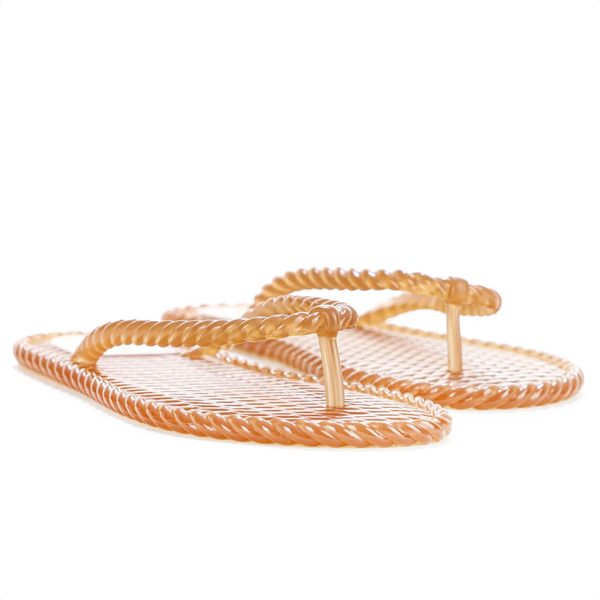 Chinelo Brizza Arezzo Tira Marrocos Translucido Marrom Caramelo - Feminino Marrom 2