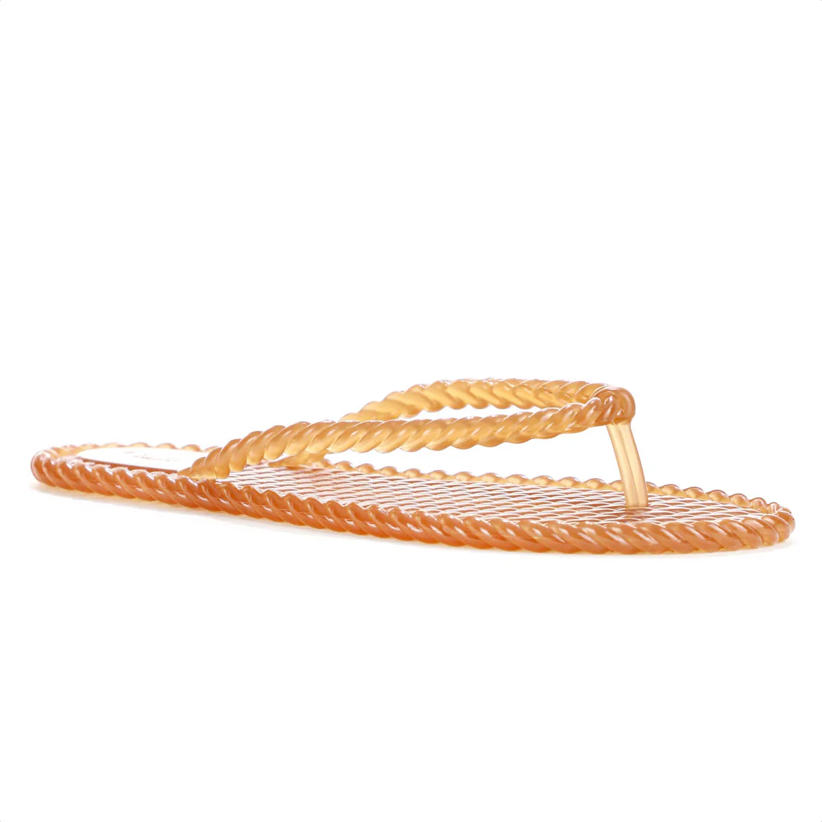 Chinelo Brizza Arezzo Tira Marrocos Translucido Marrom Caramelo - Feminino Marrom 3