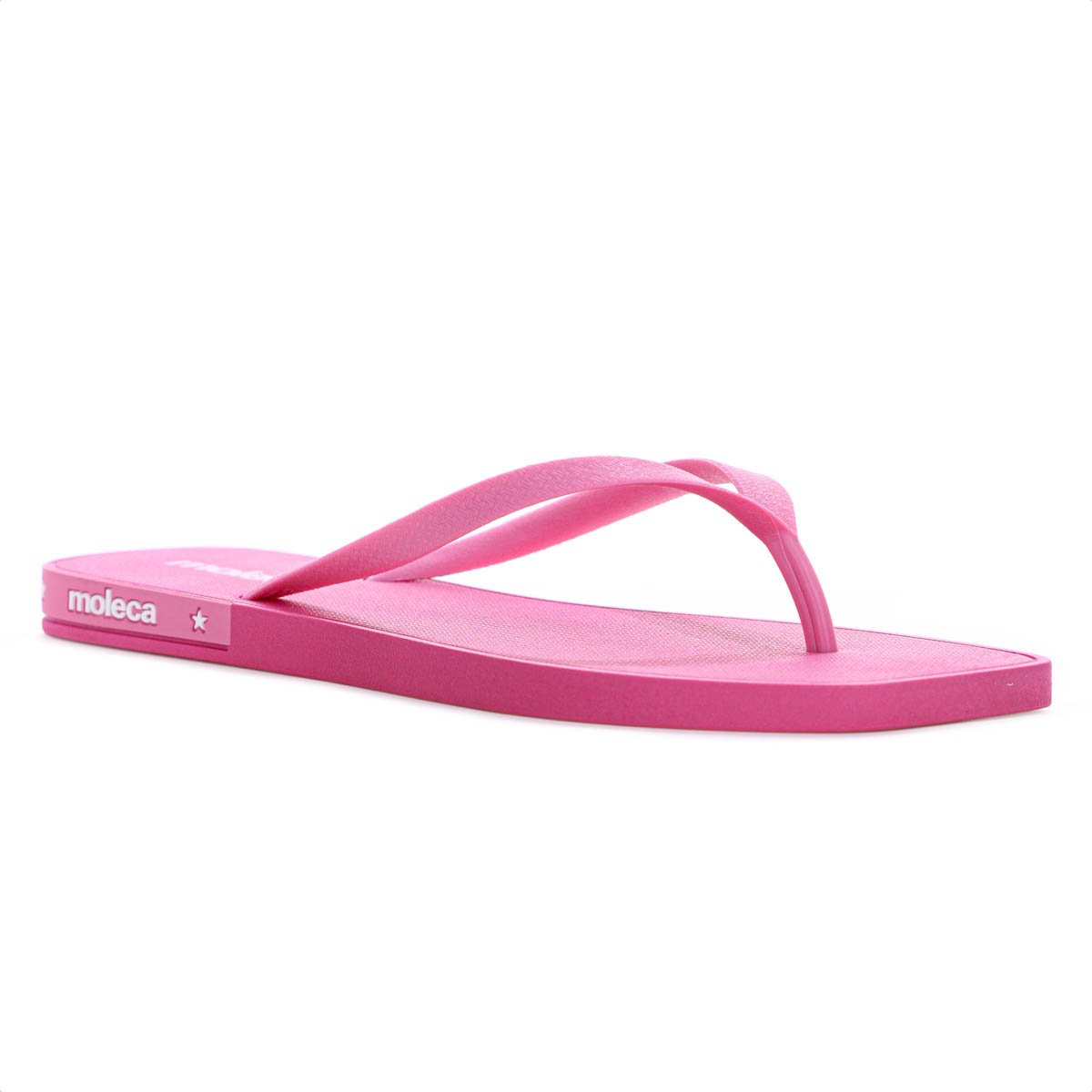 Chinelo Moleca Bico Quadrado Rosa - Feminino Rosa 2