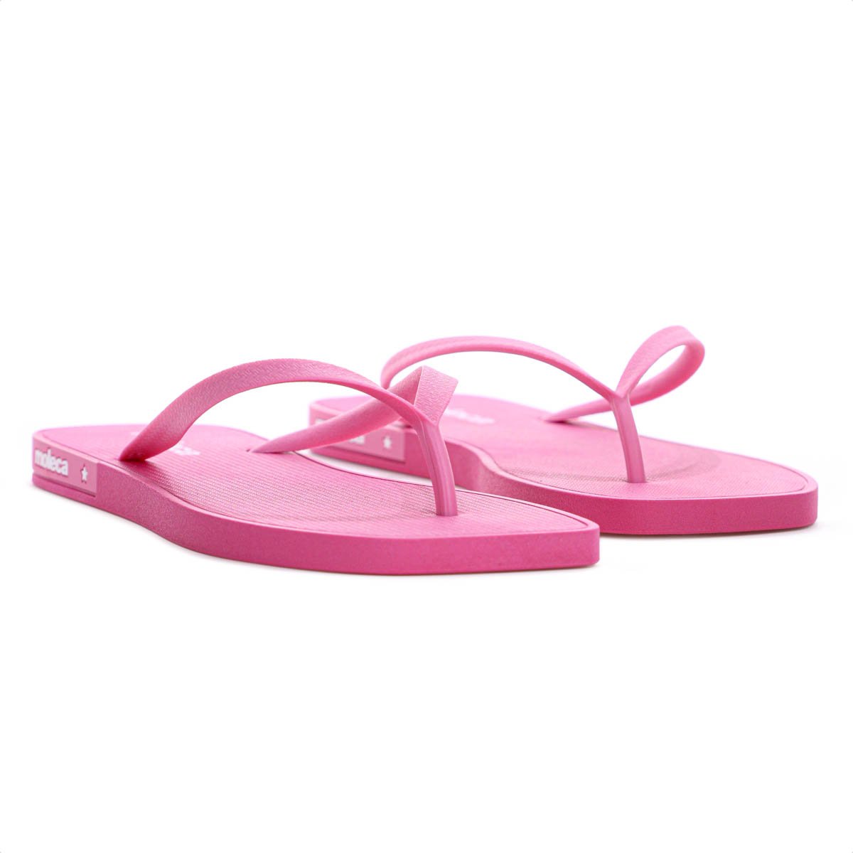 Chinelo Moleca Bico Quadrado Rosa - Feminino Rosa 5