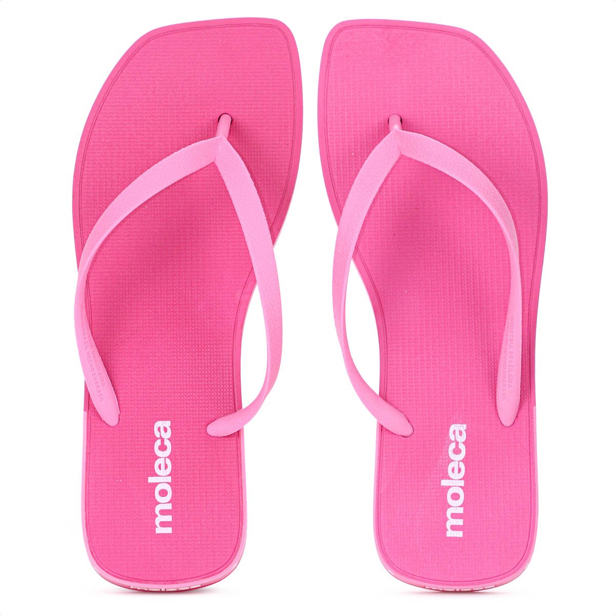 Chinelo Moleca Bico Quadrado Rosa - Feminino