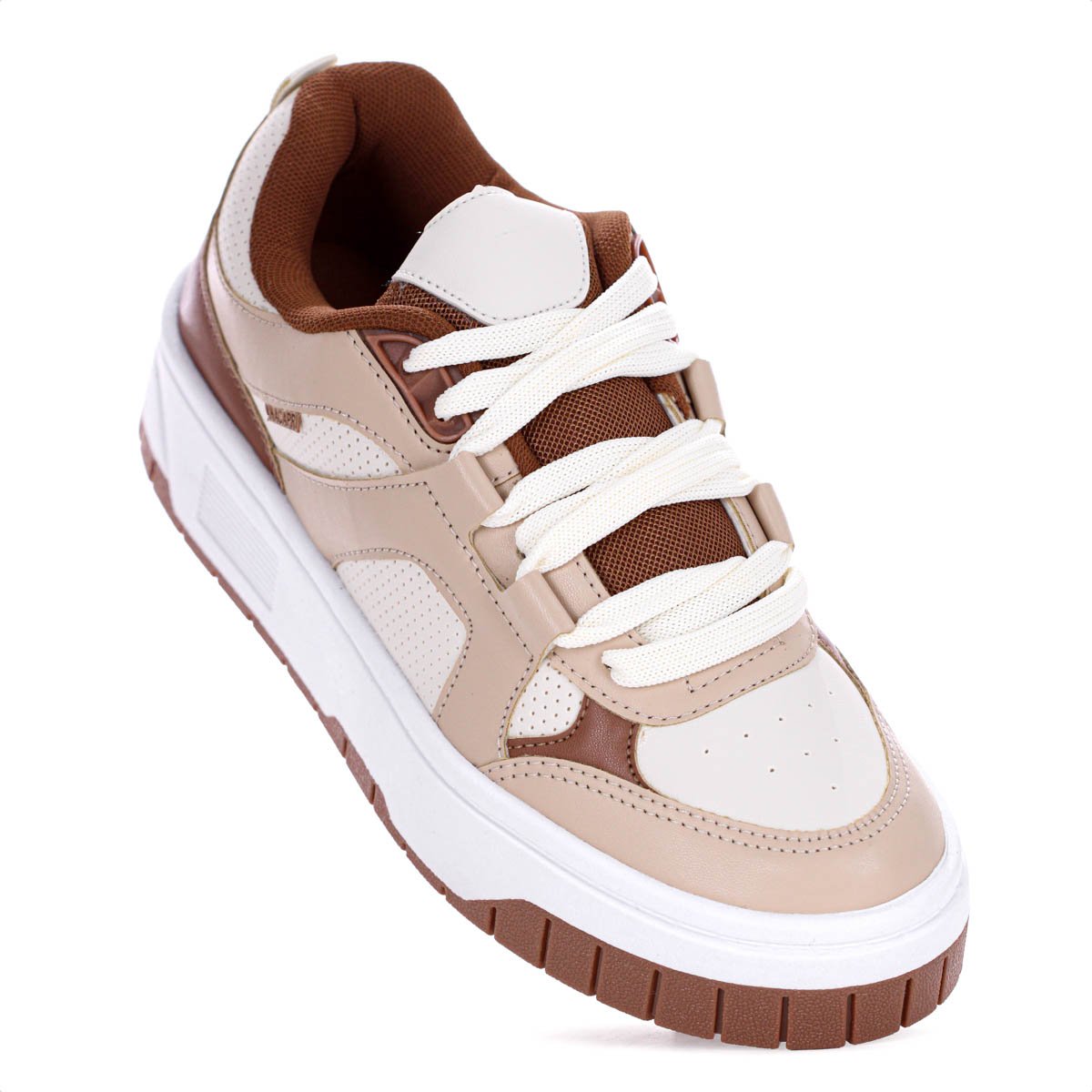 Tenis Anacapri Ivy Maxi Bege e Marrom - Feminino Bege/Marrom 3