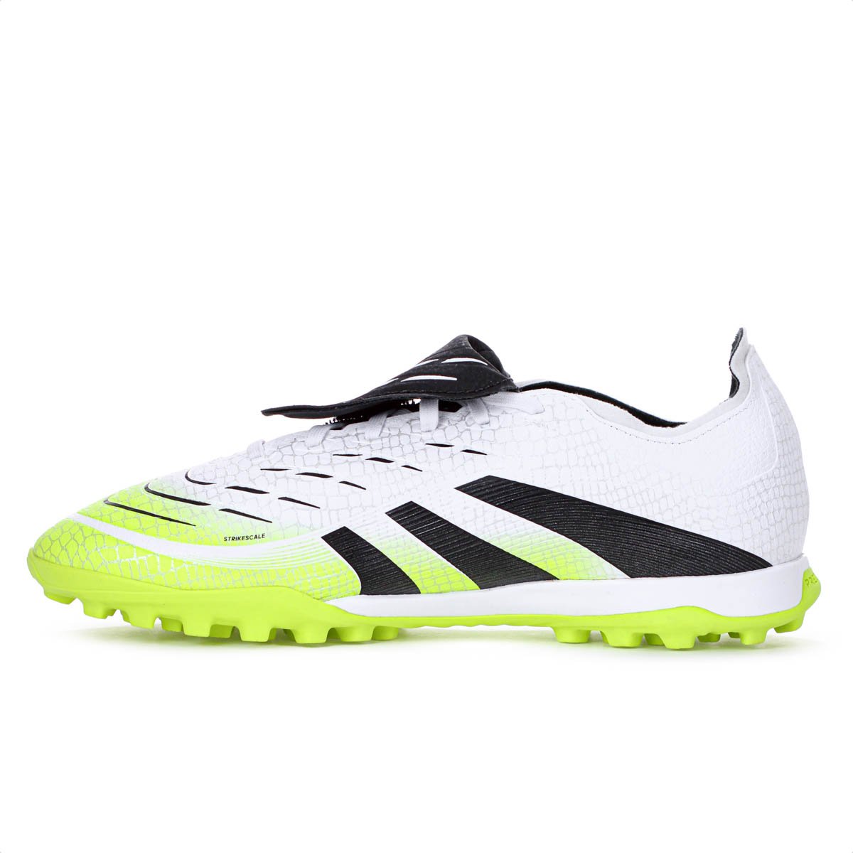 Chuteira Adidas Society Predator League Fold-Over Branco Preto e Verde - Masculino Branco/Preto/Verde 2
