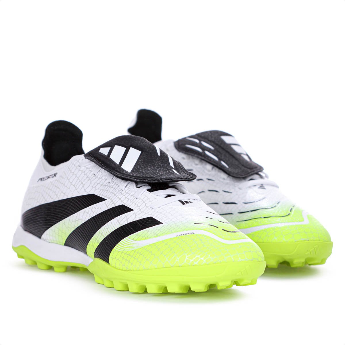 Chuteira Adidas Society Predator League Fold-Over Branco Preto e Verde - Masculino Branco/Preto/Verde 3