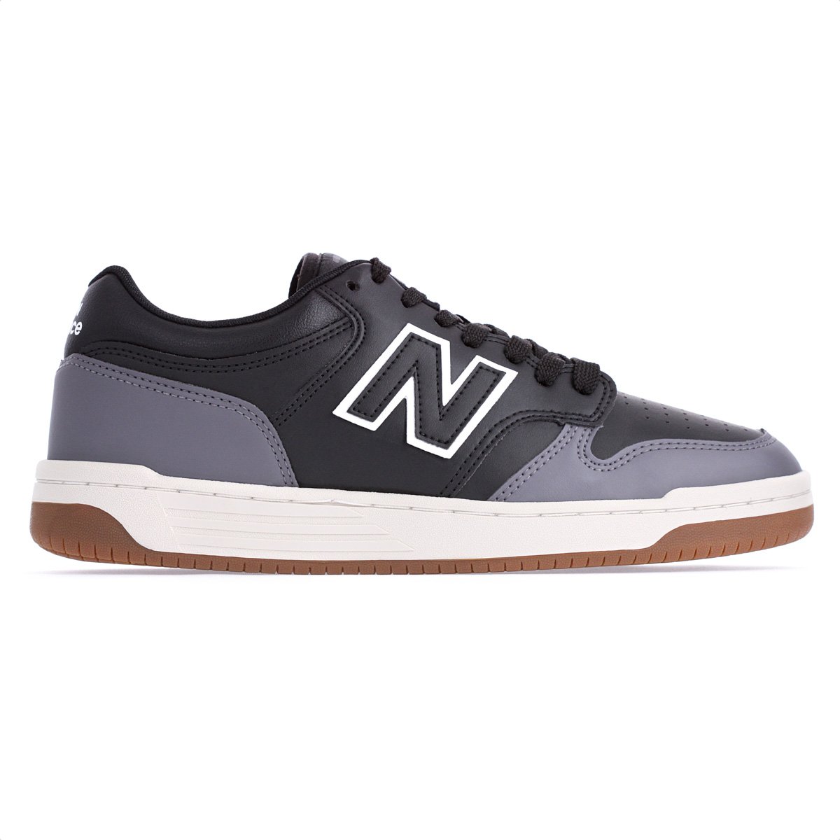 Tenis New Balance 480L Preto e Cinza - Masculino