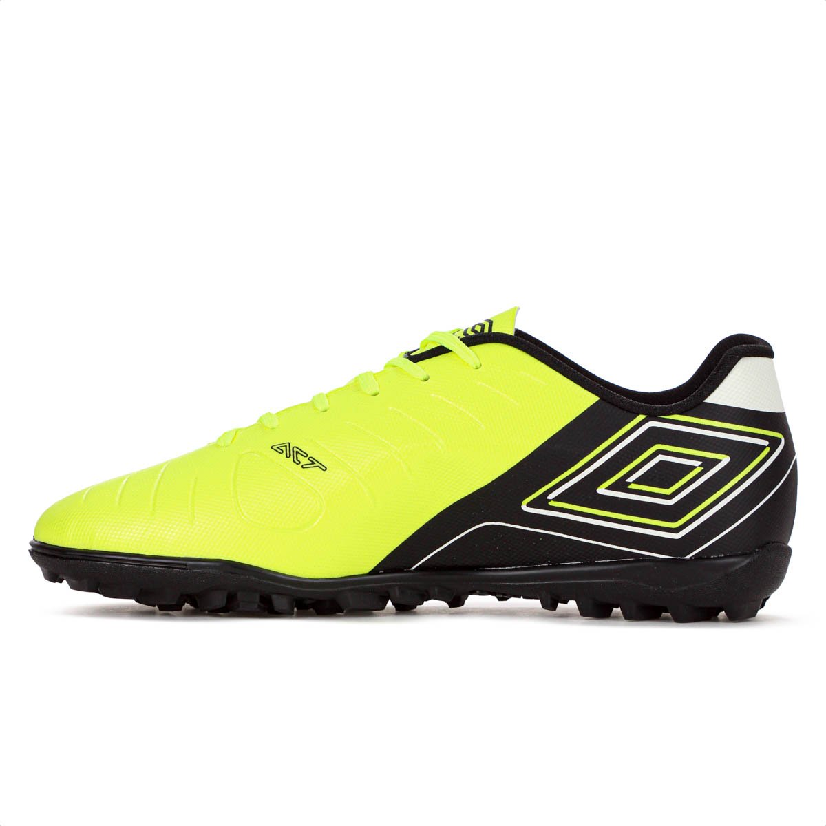 Chuteira Umbro Society Fifty Vi League Verde Limao Preto e Prata - Masculino Verde 2