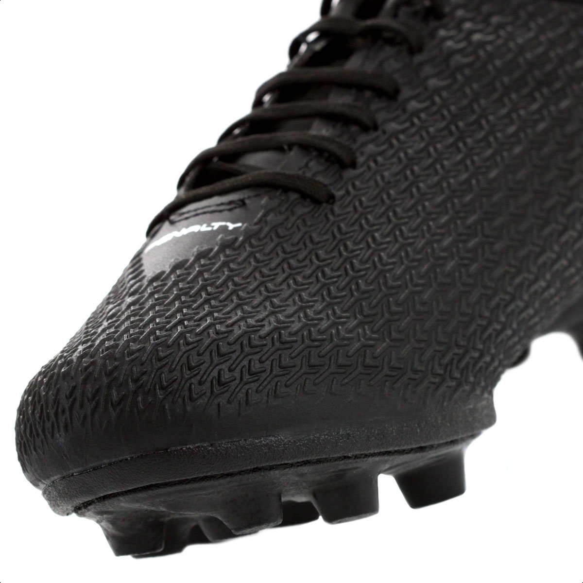 Chuteira Penalty Campo Bravo XXII Preta e Branca  Preto 7