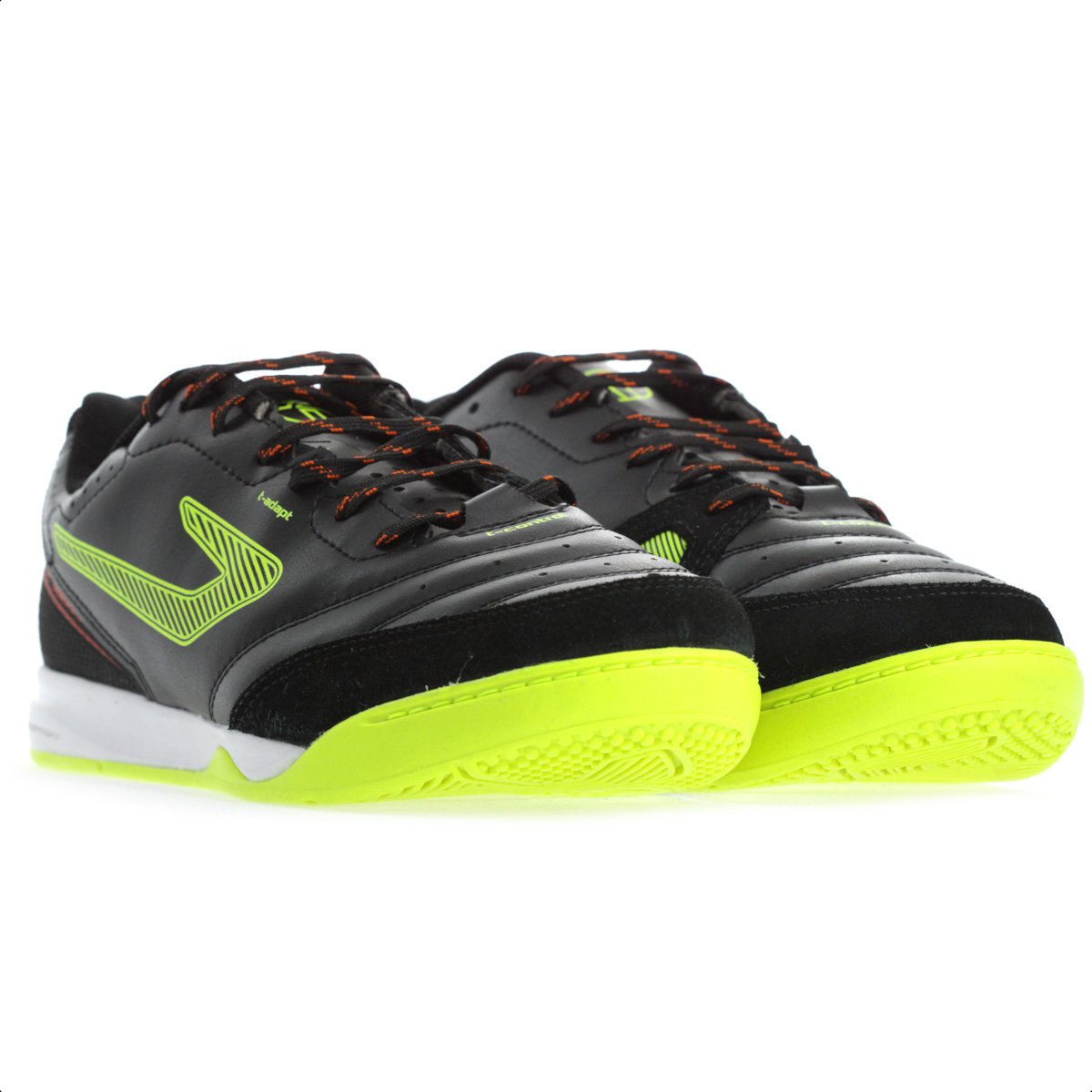 Chuteira Topper Futsal Dominator TD IV Preto e Amarelo - Masculino Preto 3