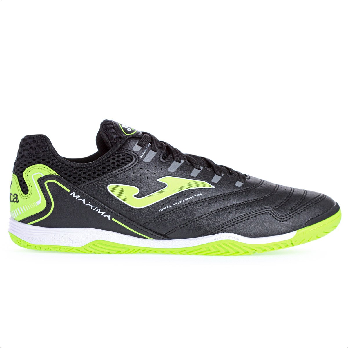 Chuteira Joma Futsal Maxima Preto e Verde - Masculino Preto/Verde 2