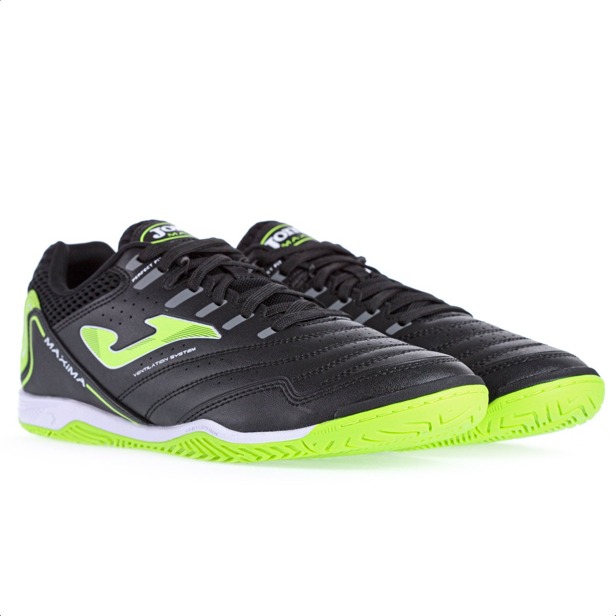 Chuteira Joma Futsal Maxima Preto e Verde - Masculino Preto/Verde 4