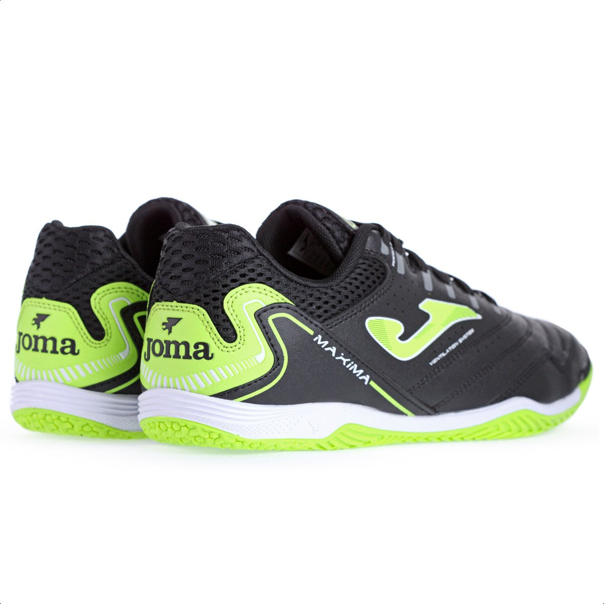 Chuteira Joma Futsal Maxima Preto e Verde - Masculino Preto/Verde 5