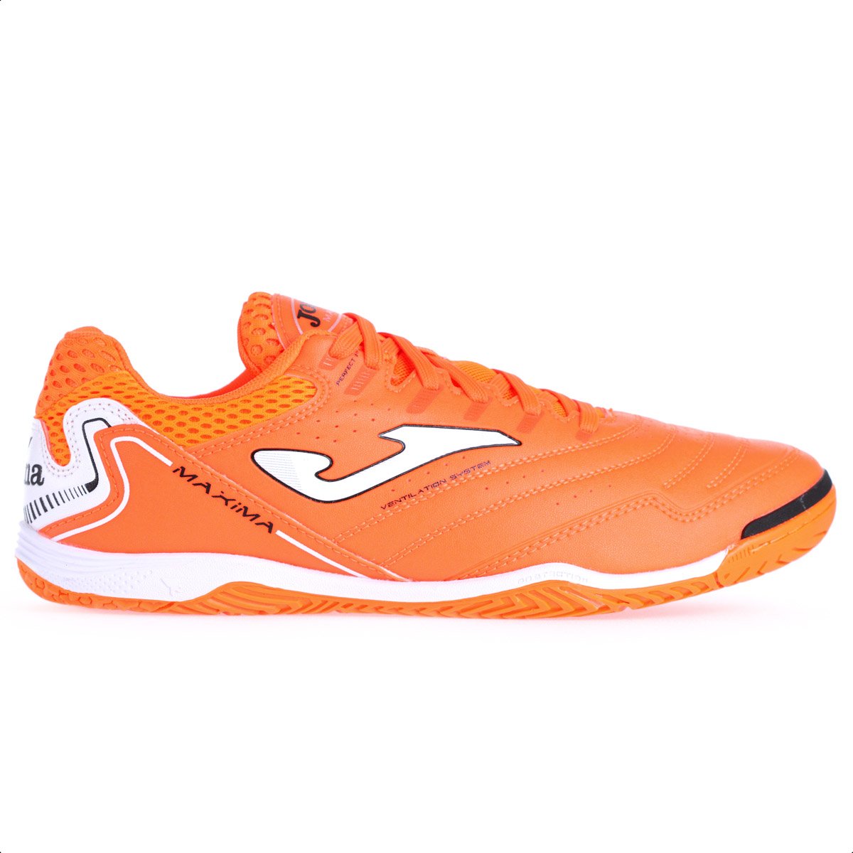 Chuteira Joma Futsal Maxima Laranja e Branco - Masculino