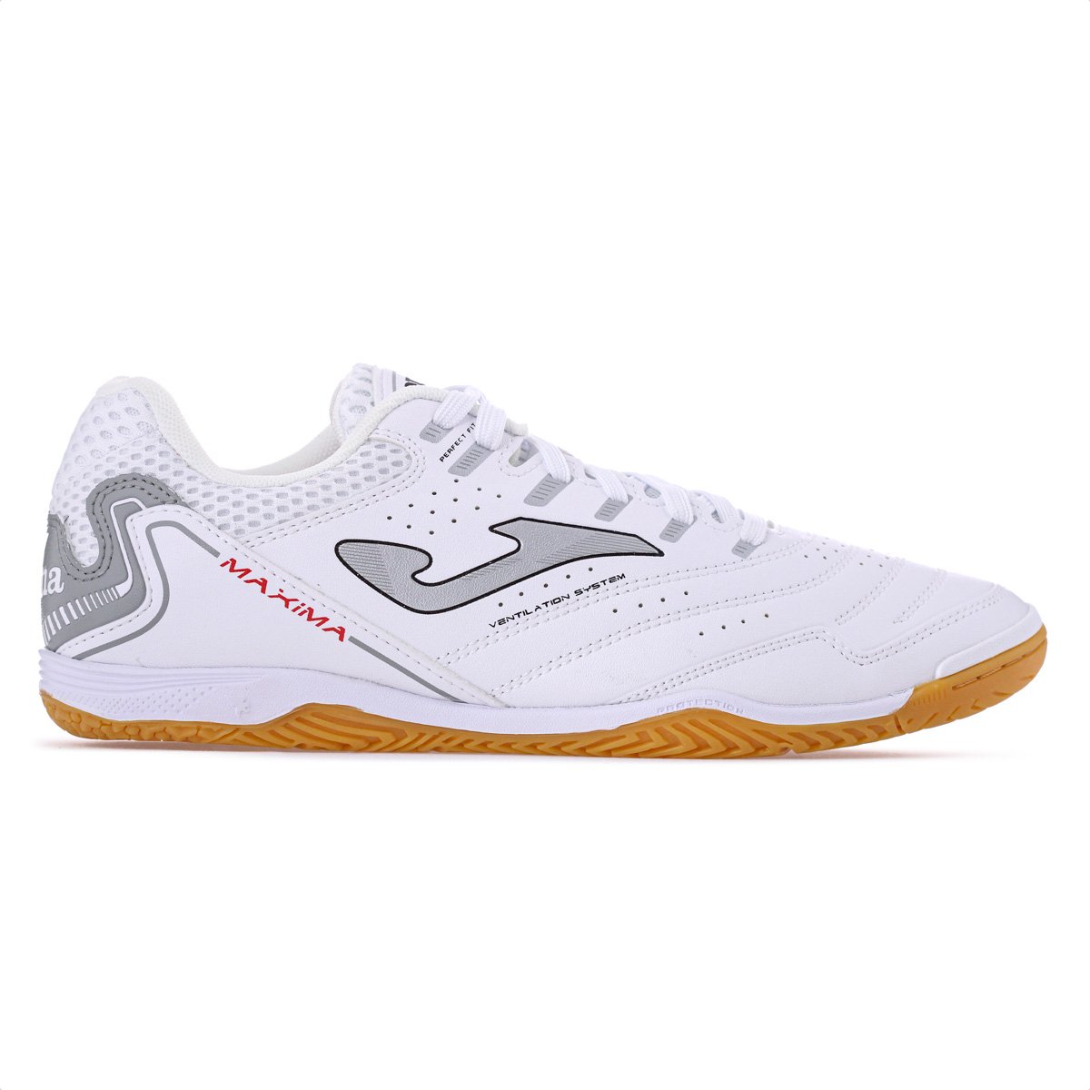 Chuteira Joma Futsal Maxima Branca - Masculina