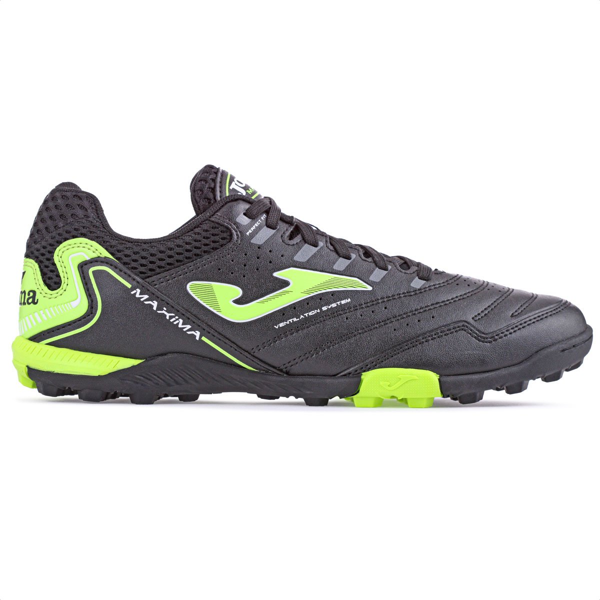 Chuteira Joma Society Maxima Preto e Verde - Masculino