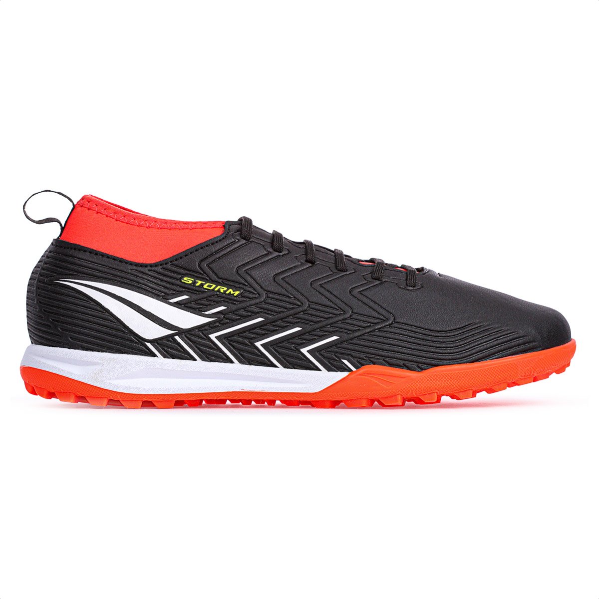 Chuteira Penalty Society Storm Y-3 Preto Branco e Vermelho- Masculina