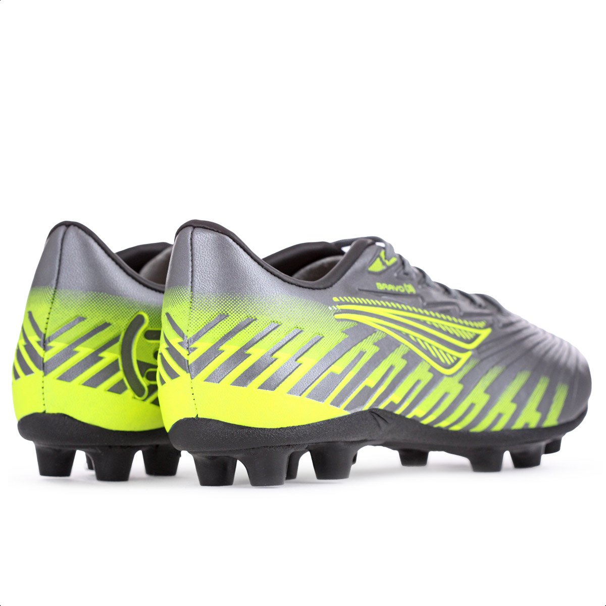 Chuteira Penalty Campo Bravo Y 3.0 Chumbo e Amarelo - Masculino  Cinza/Verde 5