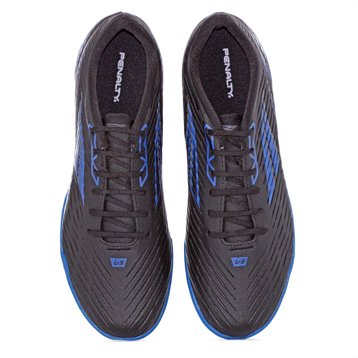 Chuteira Penalty Society Lider Y-5 Preto Azul e Chumbo - Masculino Preto 6
