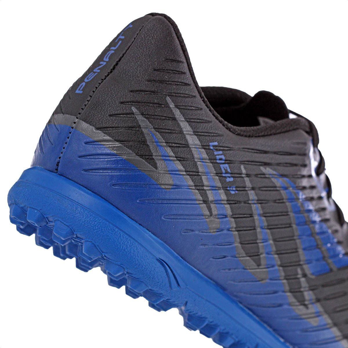 Chuteira Penalty Society Lider Y-5 Preto Azul e Chumbo - Masculino Preto 9