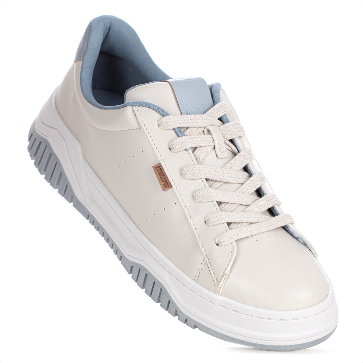Tenis Anacapri  Alana Creme e Azul - Feminino Bege 6