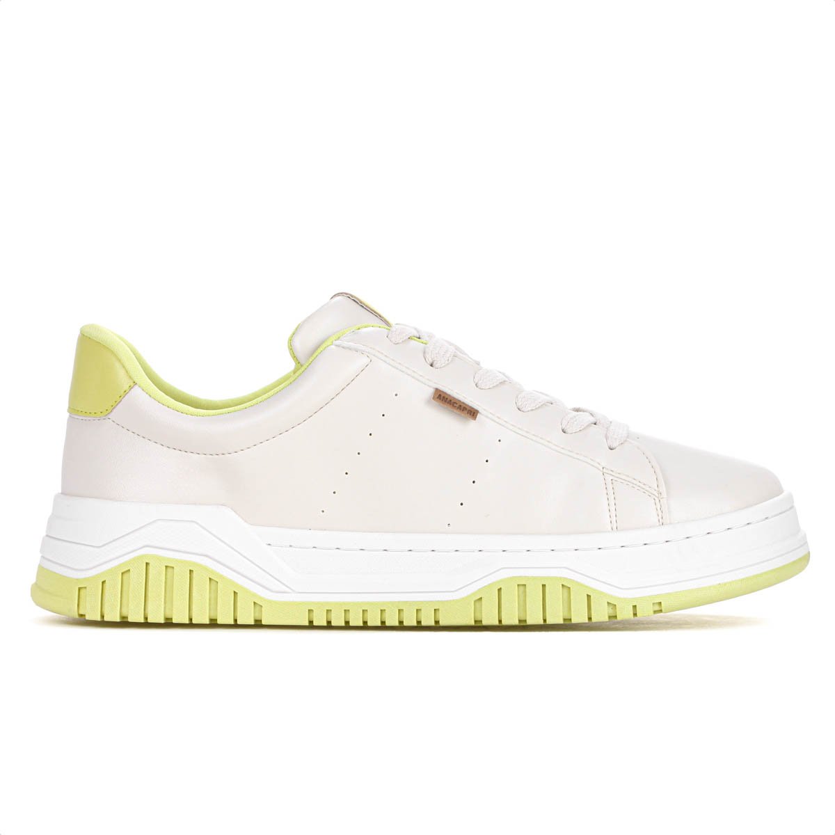 Tenis Anacapri Alana Creme e Verde - Feminino