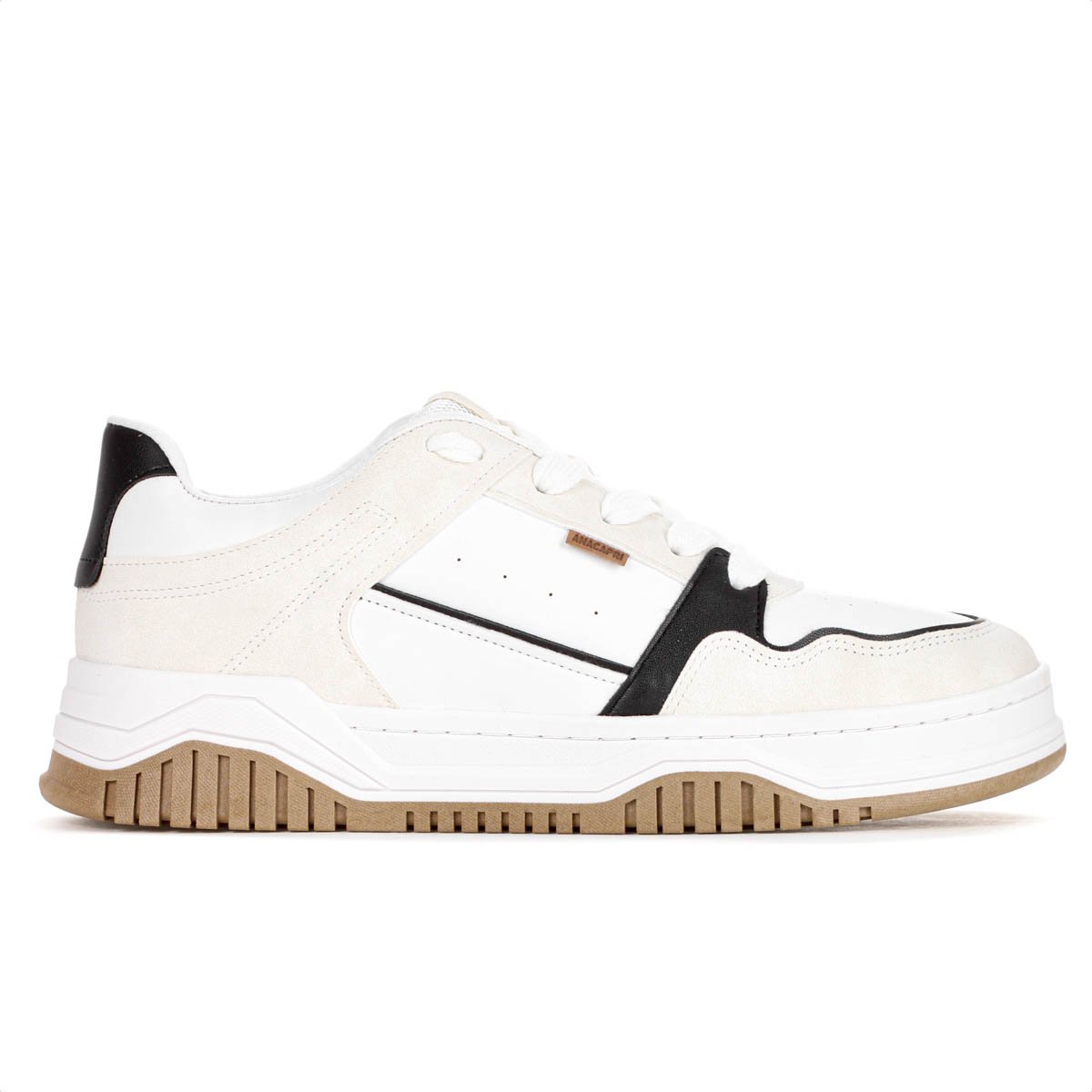 Tenis Anacapri Sofi Virginia Fonseca Branco Preto e Off White - Feminino