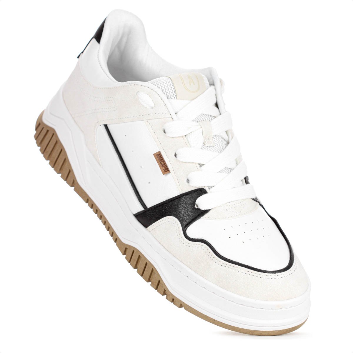 Tenis Anacapri Sofi Virginia Fonseca Branco Preto e Off White - Feminino Branco 5