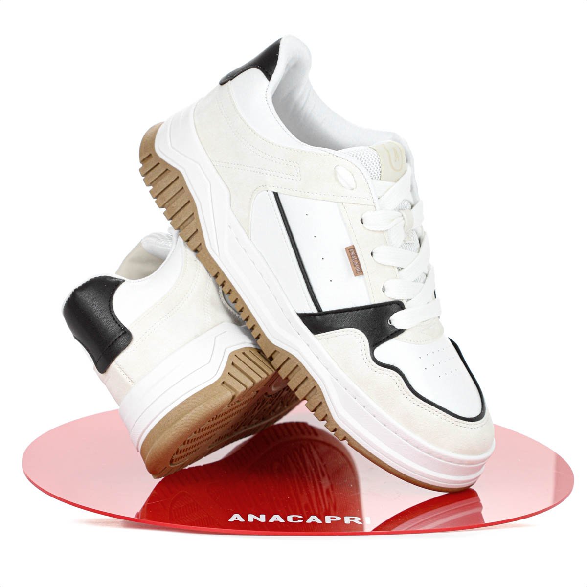 Tenis Anacapri Sofi Virginia Fonseca Branco Preto e Off White - Feminino Branco 9
