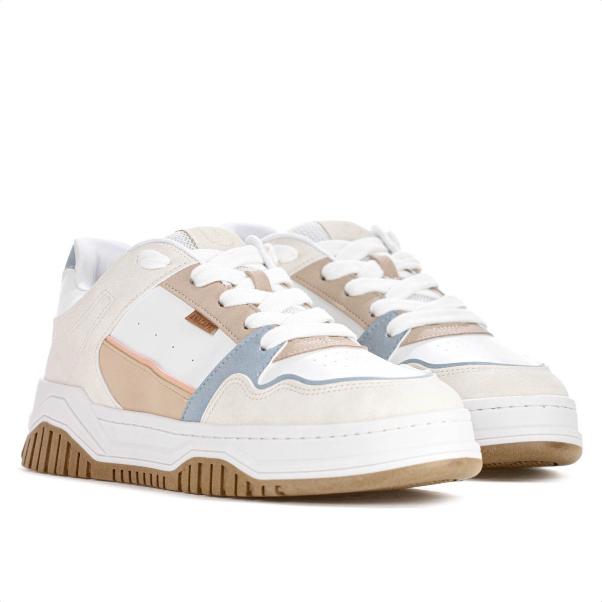 Tenis Anacapri Sofi Virginia Fonseca Branco Marrom e Azul - Feminino  Branco 3