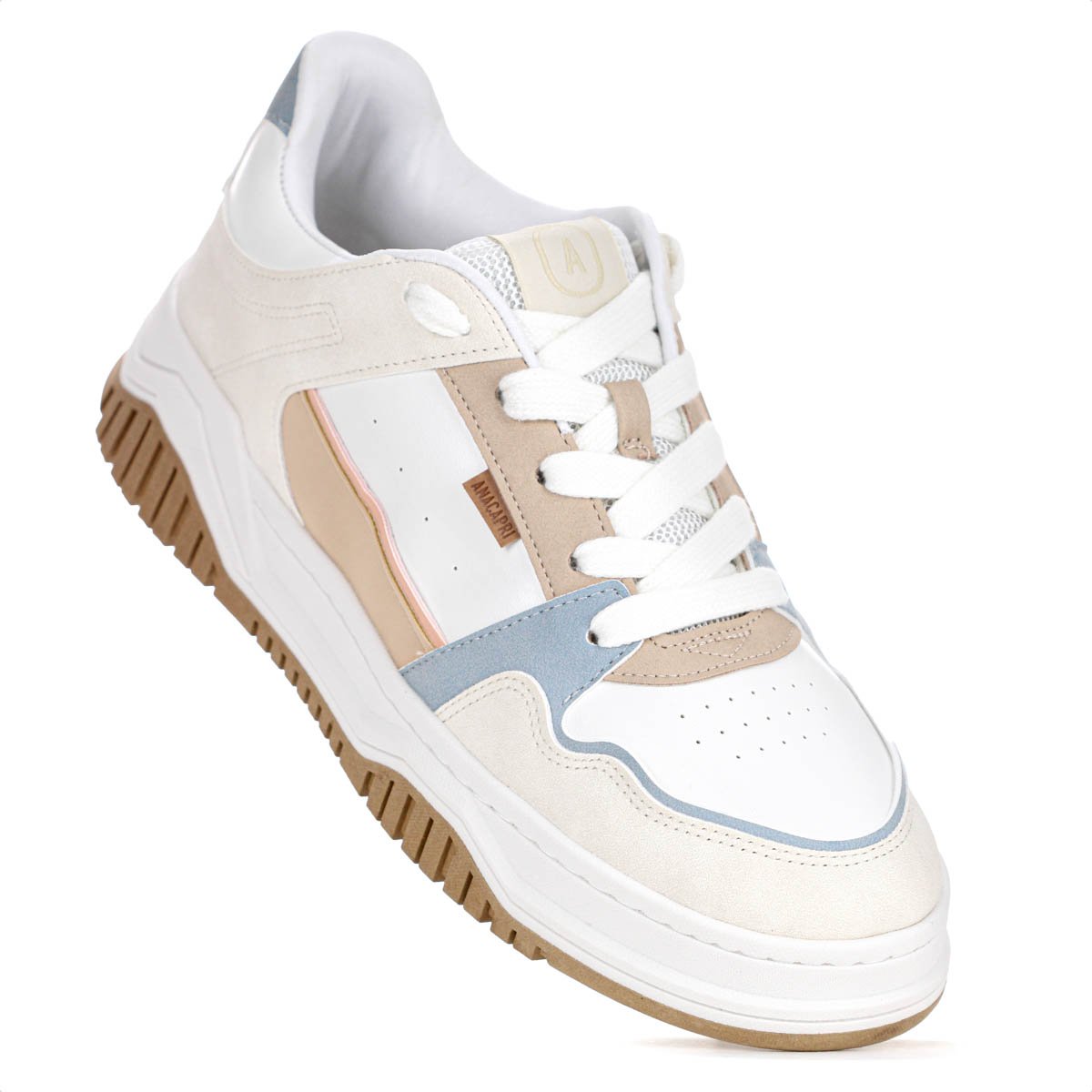 Tenis Anacapri Sofi Virginia Fonseca Branco Marrom e Azul - Feminino  Branco 5