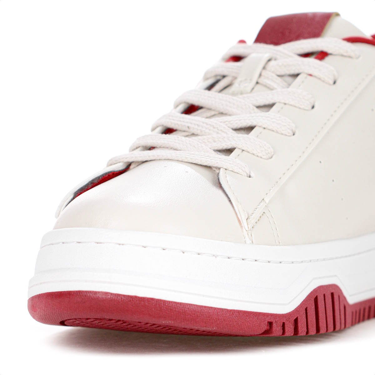 Tenis Anacapri Alana Creme e Vermelho - Feminino Bege 7