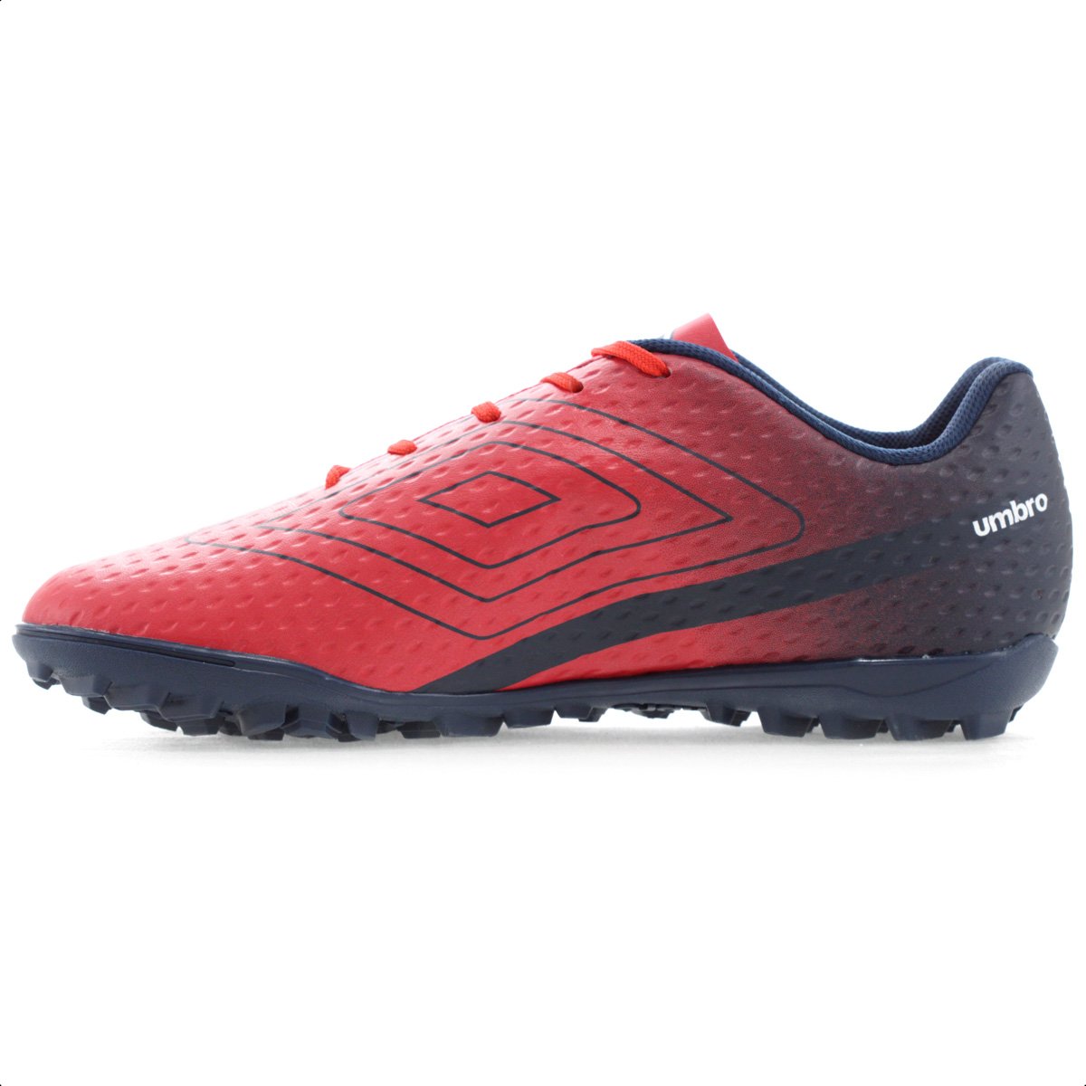 Chuteira Umbro Society Warskin Vermelha e Marinho - Masculina Vermelho 3