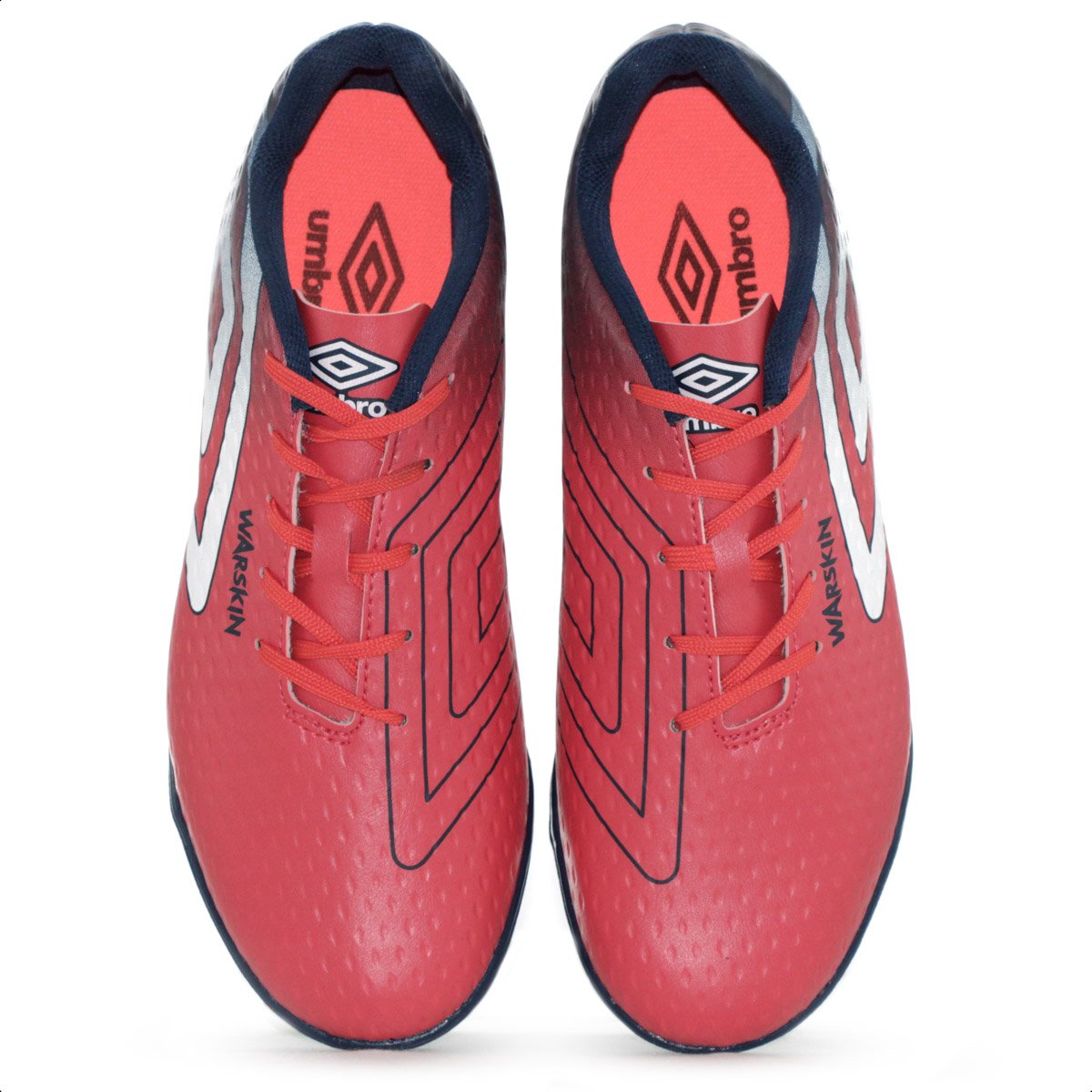 Chuteira Umbro Society Warskin Vermelha e Marinho - Masculina Vermelho 6